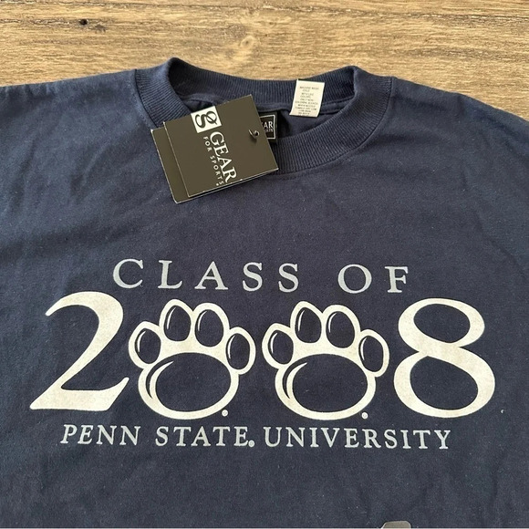 NWT Unisex Size Large Penn State University Class of 2008 T Shirt Alumni College - Picture 5 of 5